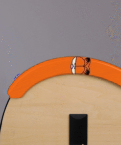 apoyabrazos para guitarra con diseño de dibujo animado naranja